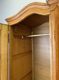 Wardrobe Vintage French Louis XVI Style Oak Four Door Carved Armoire LOT 6491