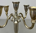 Pair of Candelabras Vintage French Style Metal Five Arm Candle Holders LOT 6486
