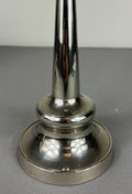 Pair of Candle Holders Vintage French Silver Metal Column Candlesticks LOT 50775