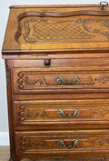 Secretaire Writing Desk Vintage French Louis Oak Rare Bureaux Cabinet LOT 61546
