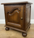 Pair of Bedside Tables Vintage French Style Nightstands Carved Cabinets LOT 49657