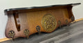 French Antique Coat Rack 6 Hooks Wall Shelf Carved Wood Coat Hanger LOT 22760