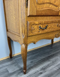 Cabinet Vintage French Louis XVI Oak Sideboard Carved Panels Cupboard LOT 43326