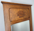 Antique French Style Carved Wall Mirror Oak Ornate Wall Frame LOT 45475