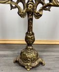 Candelabra Vintage French Brass 5 Arm Ornate Rococo Candle Holder LOT 42746