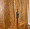 Wardrobe Vintage French Style Oak Four Door Carved Armoire Cabinet LOT 61586