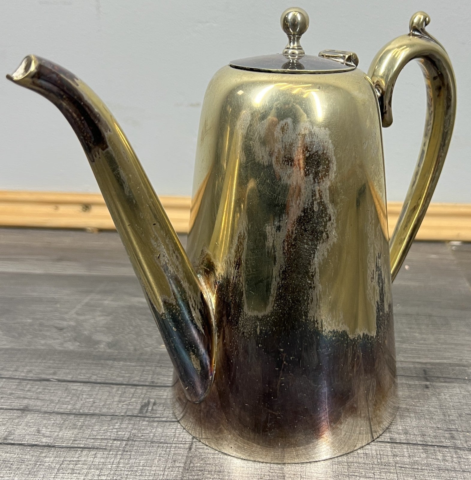 Vintage French Tea and Coffee Set Silver Plated 6-Piece with Tray LOT 441712