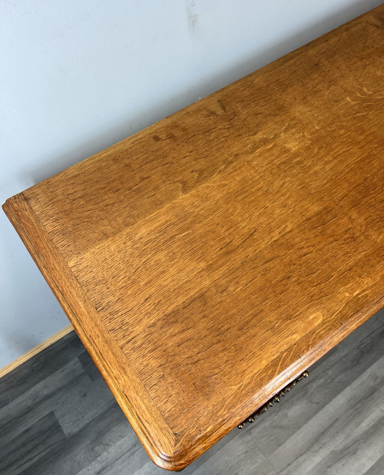 Cabinet Vintage French Louis XVI  TV stand  Carved Desk Oak Sideboard LOT 45159