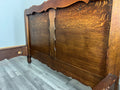 Bed Vintage French Louis XVI Single Bed Frame Oak Carved Headboard LOT 459212