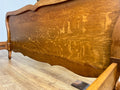Bed Vintage French Louis XVI Double Bed Frame Oak Carved Headboard LOT 487511