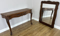 Table with Mirror Antique French Louis Oak Wall Mirror Console Table LOT 64020