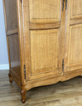Wardrobe Vintage French Louis XVI Style Oak Four Door Carved Armoire LOT 61066