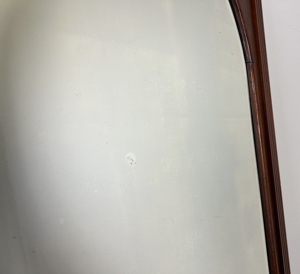 Mirror Antique French Style Oak Arched Carved Large Wall Mirror LOT 6530