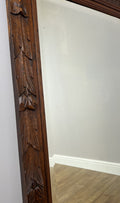 Mirror Antique French Oak Wall Mirror Home Decor Carved Wall Frame LOT 63714