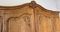 Wardrobe Vintage French Louis XVI Style Oak Four Door Carved Armoire LOT 60997
