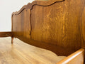 Bed Vintage French Louis XVI Double Bed Frame Oak Carved Headboard LOT 640811