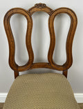 Dining Chairs Vintage French Louis Style Oak Set of 6 Upholstered Seats LOT 63449