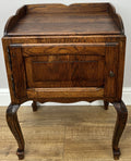 Bedside Table Vintage French Louis Oak Cabinet Cupboard Nightstand LOT 62300