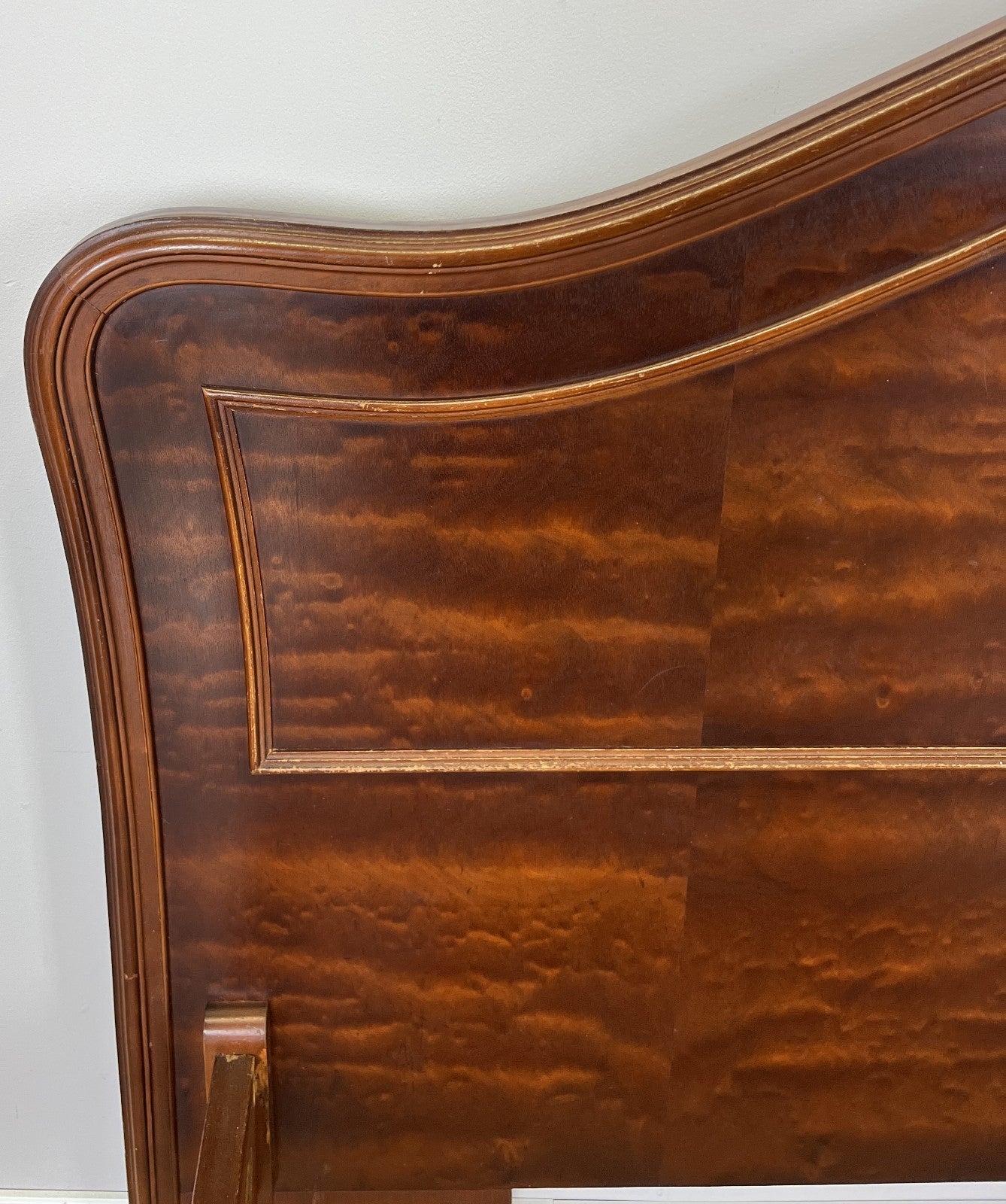 Bed Vintage French Louis XVI King Size Bed Frame Carved Headboard LOT 640311