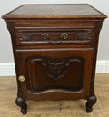 Bedside Table Vintage French Louis XVI Oak Cabinet Cupboard Nightstand LOT 62330