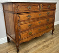 Chest of Drawers Antique French Oak Marble Top 5 Drawers Carved Cabinet LOT 62792