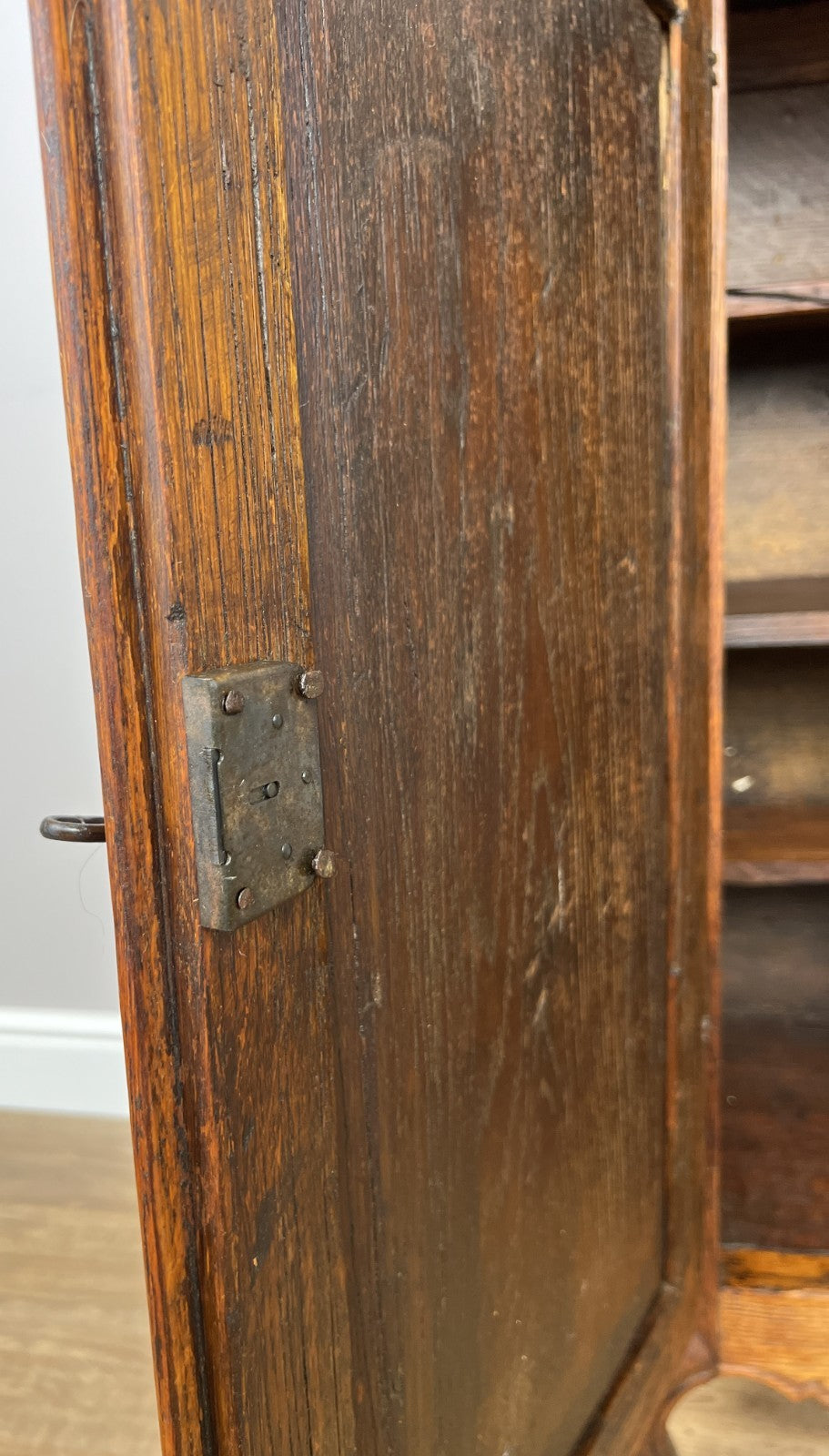Cabinet Antique French Style Oak Sideboard with Carved Cupboard LOT 625511
