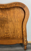 Footboard Vintage French Style Oak Double Bed Carved Footboard LOT 47328