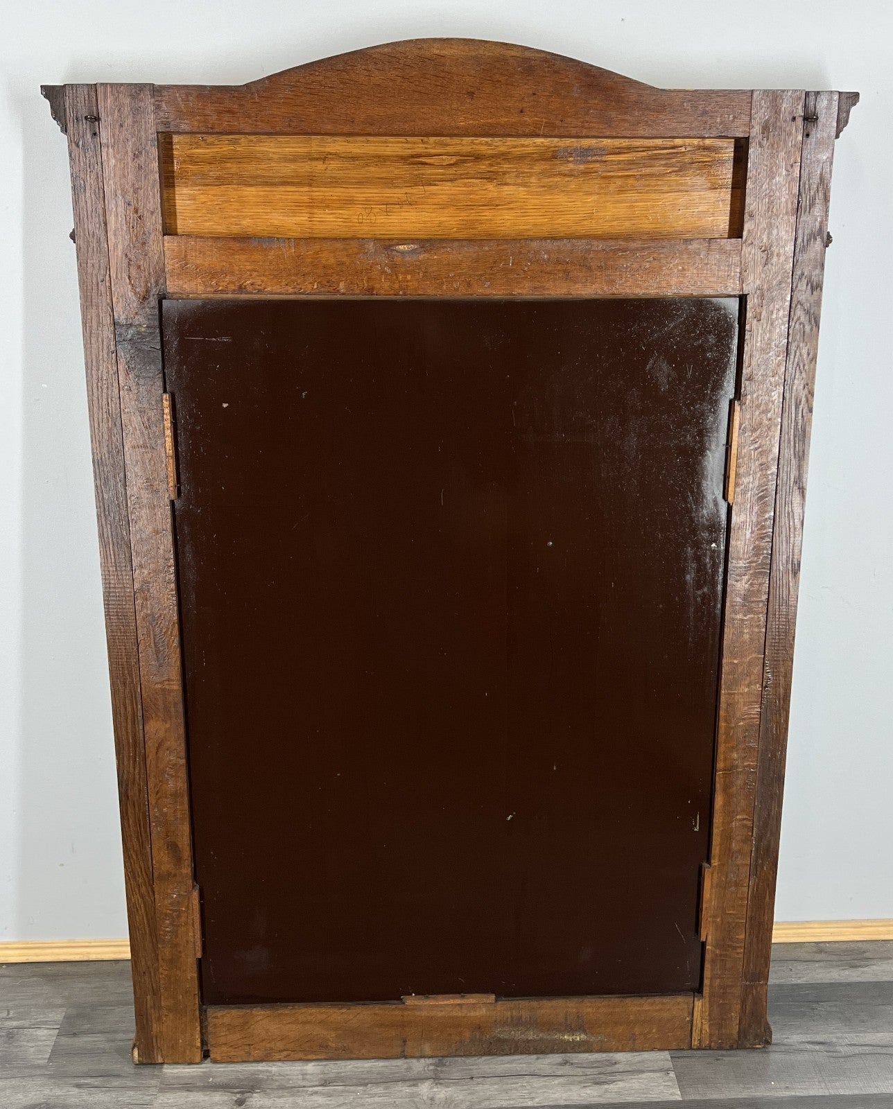 Antique French Style Carved Wall Mirror Oak Ornate Wall Frame LOT 454610