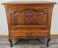 Cabinet Vintage French Louis XVI Style Oak Carved Sideboard with Drawer LOT 45793