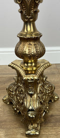 Floor Lamp Vintage French Style Standing Lamp Ornate with Tassel Shade LOT 607610