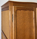 Wardrobe Vintage French Louis XVI Style Oak Two Door Carved Armoire LOT 48523