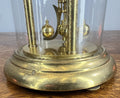 Clock Kern  Vintage Style Glass Dome Brass Anniversary Clock LOT 46764