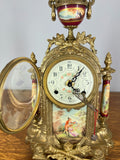 Lancini Imperial Ormolu Porcelain Gilt Brass Mantle Clock  LOT 463813