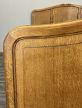 Bed Vintage French Louis XVI King Size Bed Frame Oak Carved Headboard LOT 47015