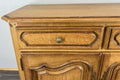 Cabinet Vintage French Oak 2 Door Carved Sideboard with Drawers LOT 43993