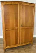Wardrobe Vintage French Louis Oak Two Door Bedroom Storage Armoire LOT 6536