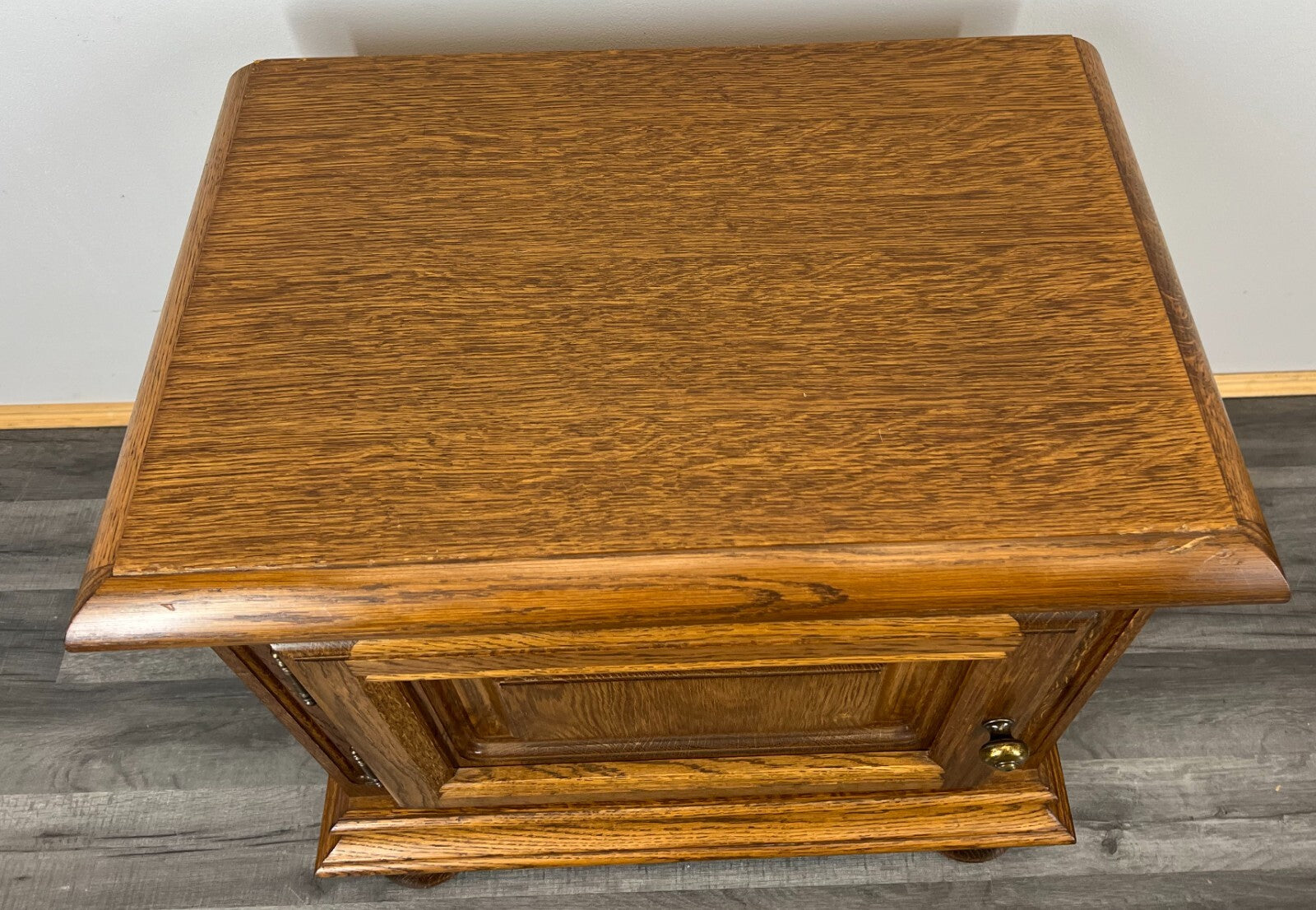 Pair of Bedside Tables Vintage French Style Cupboards Carved Cabinets LOT 28976