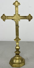 Crucifix Vintage French Style Standing Religious Cross Jesus Christ LOT 64301