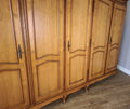 Wardrobe Vintage French Louis XVI Style Five Door Carved Armoire LOT 49906