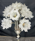 Floor Lamp Vintage French Style Standing Lamp Metal Floral Design LOT 48180