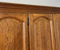 Wardrobe Vintage French Style Oak Four Door Carved Armoire Cabinet LOT 61585