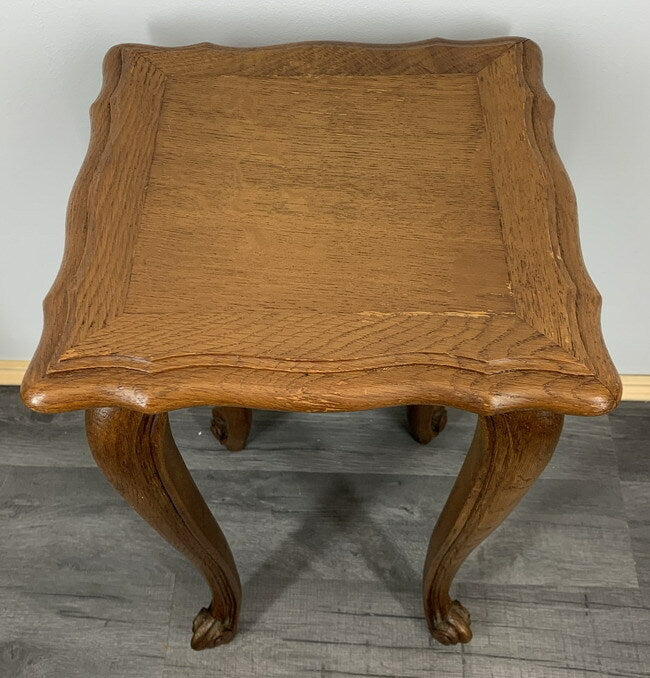 Nest of Tables Vintage French Louis XIV Oak Set of Three Side Tables LOT 6439