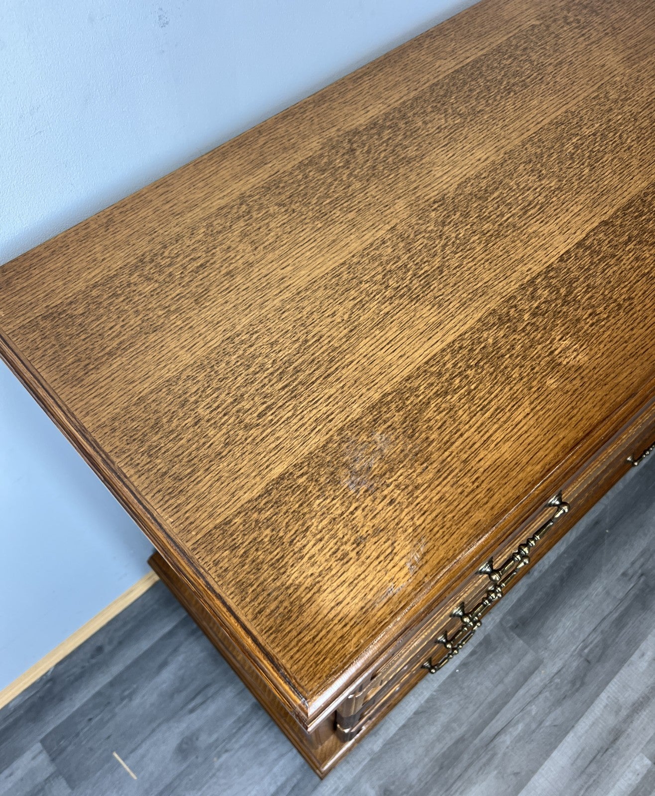 Chest of Drawers Vintage French 4 Drawers Cabinet with Brass Handles LOT 447313