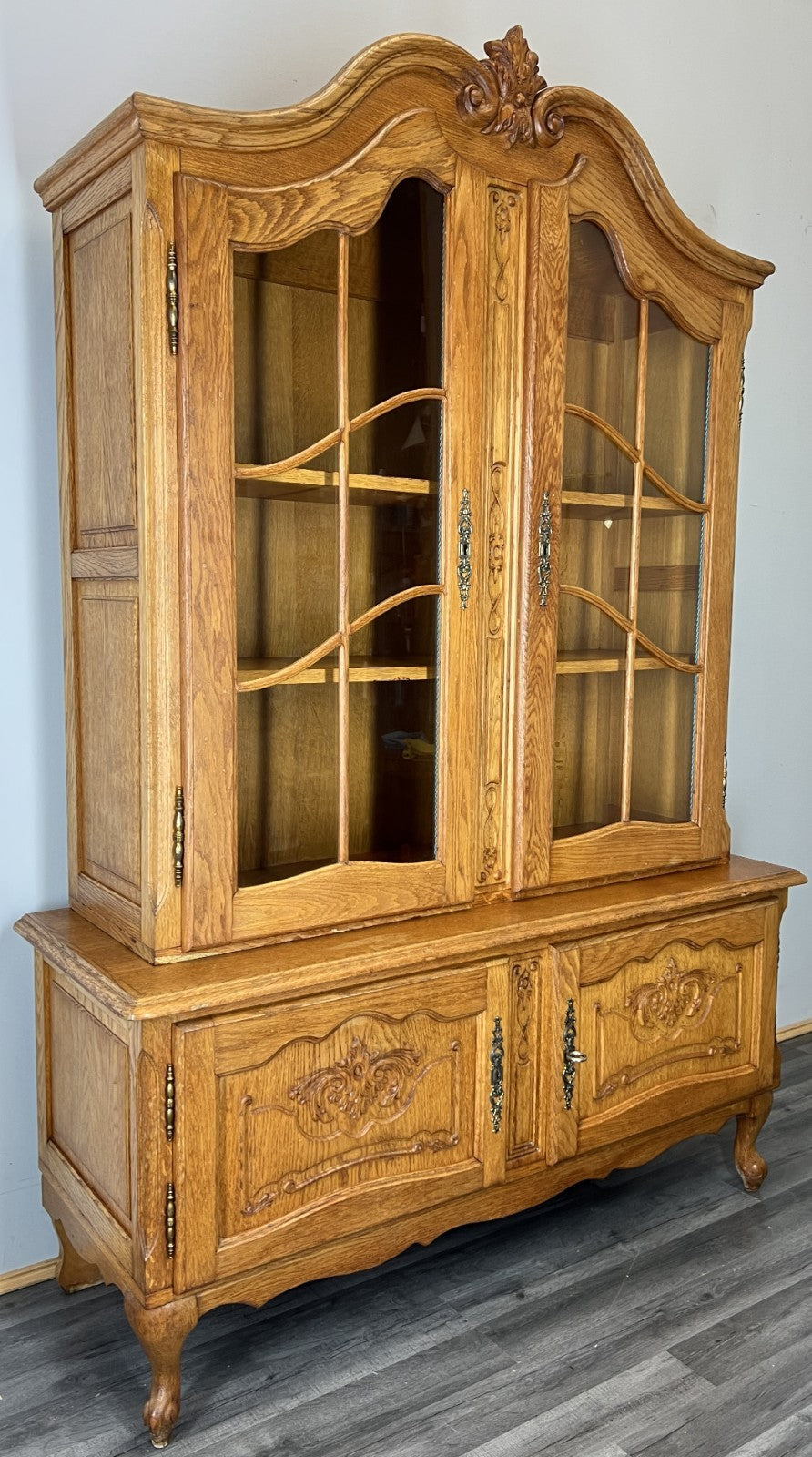 Bookcase Vintage French Louis XIV Style Display Cabinet Sideboard LOT 44790