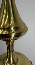 Ceiling Lamp Vintage Brass Pendant Chandelier Frosted Glass Light LOT 525510