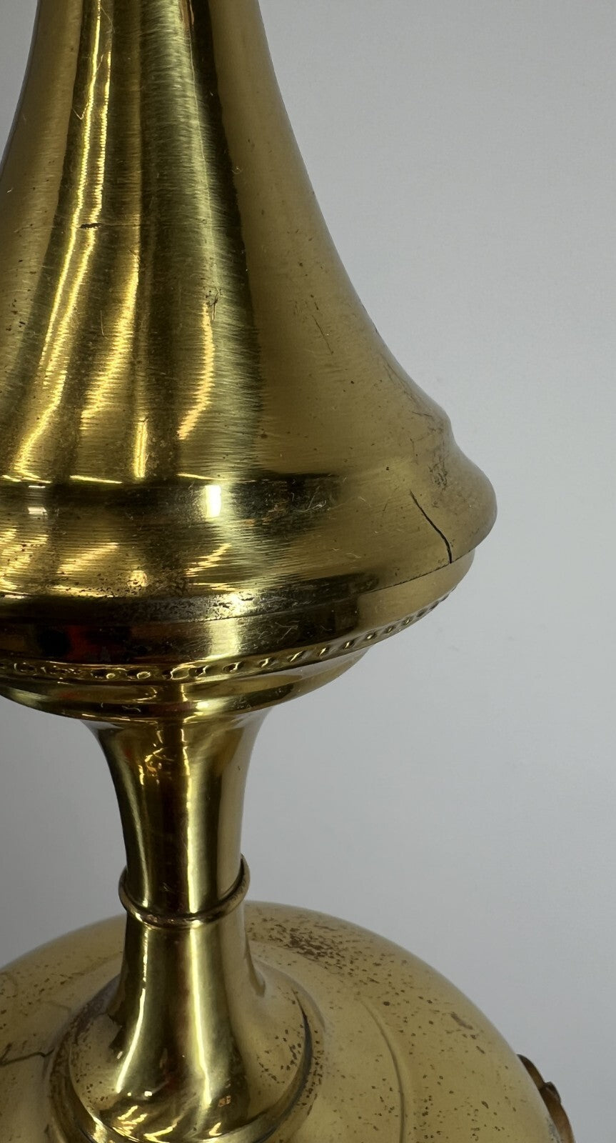 Ceiling Lamp Vintage Brass Pendant Chandelier Frosted Glass Light LOT 525510