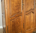 Wardrobe Vintage French Louis XVI Style Four Door Oak Carved Armoire LOT 60804