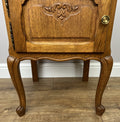 Pair of Bedside Tables Vintage French Louis Oak Nightstands Cabinets LOT 62976