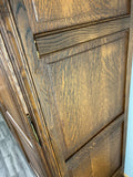 Wardrobe Vintage French Louis XVI Oak Double Door Carved Armoire LOT 480210