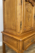 Cabinet Vintage French Louis XVI Oak Display Buffet Carved Sideboard LOT 631611